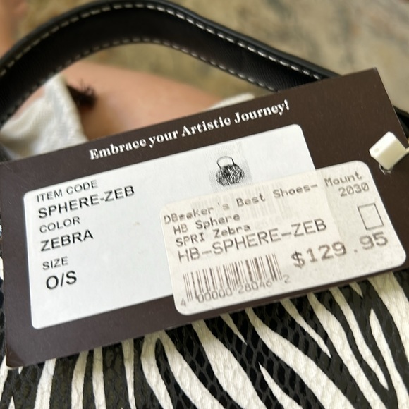 Spring step L’Artiste Zebra rounded bag with removable adjustable strap - Picture 12 of 12